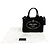 Borsa Tote Satchel Prada Small Canvas Canapa Logo Nera Nero - vista 14