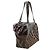 Borsa Boston Fendi Zucca & Patent Patchwork Marrone - vista 2