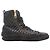 Sneaker alte Miu Miu in pelle matelassé con punta a punta, Nero, Taglia 39