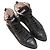 Sneaker alte Miu Miu in pelle matelassé con punta a punta, Nero, Taglia 39 - vista 2