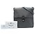 Borsa Messenger da Viaggio Prada Saffiano Grigia Grigio - vista 7
