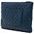 Clutch Chanel Large Quilted Lambskin O Case Blu - vista 2
