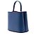 Borsa Satchel Prada Large Saffiano Cuir Panier Blu - vista 2