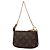 Borsa a tracolla Louis Vuitton Monogram Trunks and Locks Mini Pochette Accessoires Marrone - vista 2