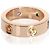 Anello Love Cartier in oro rosa e pietre preziose arcobaleno - vista 3