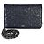 Portafoglio Chanel Blue Lambskin Camellia Studded Wallet on Chain - vista 8