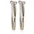 Orecchini a cerchio Crossover David Yurman in oro giallo e argento sterling