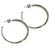 Orecchini a cerchio Crossover David Yurman in oro giallo e argento sterling - vista 3