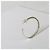 Orecchini a cerchio Crossover David Yurman in oro giallo e argento sterling - vista 4