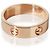 Anello Cartier Love in oro rosa - vista 3