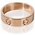 Anello Cartier Love in oro rosa - vista 4
