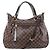 Borsa a tracolla Louis Vuitton Ivorie MM Damier Ebene in marrone N41131 Rosso