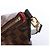 Borsa a tracolla Louis Vuitton Ivorie MM Damier Ebene in marrone N41131 Rosso - vista 11