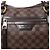 Borsa a tracolla Louis Vuitton Ivorie MM Damier Ebene in marrone N41131 Rosso - vista 7