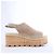 Trim Sandali Espadrilles Hermès in Camoscio con Zeppa in Beige SL221030Z, Taglia EU 37 - vista 3