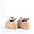 Trim Sandali Espadrilles Hermès in Camoscio con Zeppa in Beige SL221030Z, Taglia EU 37 - vista 9
