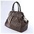 Borsa a tracolla Louis Vuitton Trevi GM Damier Ebene in marrone N51998 Rosso - vista 4