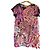 Manoush Kleid mit Tiger- und Herzprint Schwarz Pink Weiß Mehrfarben Golden Lila