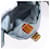 PRADA Backpack Nylon Light Blue Silver  - vista 30