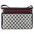 GUCCI Sherry Line GG Supreme Shoulder Bag PVC Navy Gold Red - vista 3