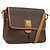 Céline CELINE Macadam Canvas Shoulder Bag PVC Leather Brown Gold