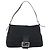 FENDI Mamma Baguette Shoulder Bag Jersey Black Silver - vista 2