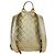 CHANEL Graphic Backpack Coated Canvas Gold CC - vista 3