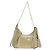 PRADA Chain Shoulder Bag Nylon 3way Beige Gold