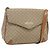 Céline CELINE Macadam Canvas Shoulder Bag PVC Beige Gold