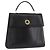 Céline CELINE Circle Hand Bag Leather Black Gold