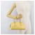 PRADA Handtasche Leder Gelbgold - Ansicht 23