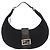FENDI Mamma Baguette Shoulder Bag Nylon Black Silver - vista 13