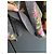 The Kooples Langes Kleid mit schwarzen Blumen Pink Weiß Grün Orange Gelb - Ansicht 5