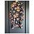 The Kooples Langes Kleid mit schwarzen Blumen Pink Weiß Grün Orange Gelb - Ansicht 7