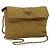 PRADA Chain Shoulder Bag Nylon Beige Gold