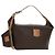Céline CELINE Sac à main en toile Macadam PVC Cuir Marron Or