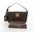 Céline CELINE Sac à main en toile Macadam PVC Cuir Marron Or - vue 12