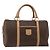 Céline CELINE Macadam Canvas Hand Bag PVC Leather Brown Gold