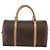 Céline CELINE Macadam Canvas Hand Bag PVC Leather Brown Gold - vista 2