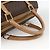 Céline CELINE Macadam Canvas Hand Bag PVC Leather Brown Gold - vista 7