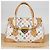 LOUIS VUITTON Monogram Multicolor Beverly GM Hand Bag White M40201 - vista 12