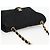 CHANEL Matelasse Chain Shoulder Bag Satin Black Gold CC - vista 7