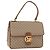 Céline CELINE Macadam Canvas Hand Bag PVC Beige Gold