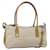 PRADA Hand Bag Nylon 2way Beige Silver