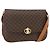 Céline CELINE Sac à épaule en toile Macadam PVC Cuir Marron Or