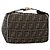FENDI Zucca Canvas Hand Bag Brown Black