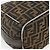 FENDI Zucca Canvas Hand Bag Brown Black - vista 17