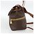 Céline CELINE Macadam Canvas Backpack PVC Leather Brown Gold - vista 4