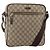 GUCCI GG Supreme Shoulder Bag PVC Beige Gold 201448