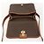 Céline CELINE Macadam Canvas Circle Shoulder Bag PVC Leather Brown Gold - vista 18